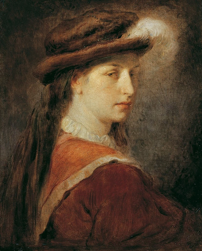 Ritratto di Signora con cappello di piume - Österreichische Galerie Belvedere, Vienna